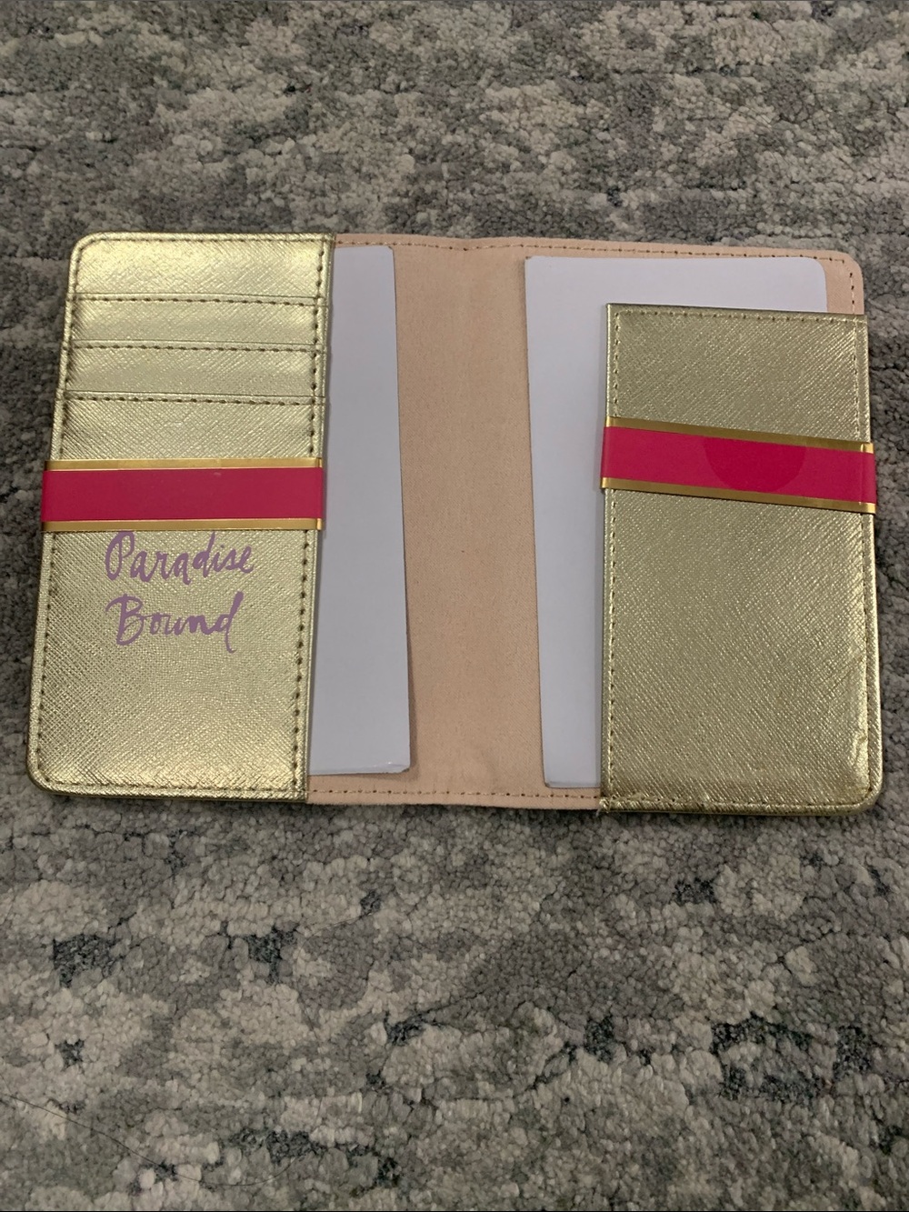 Lilly Pulitzer Lavender Floral Passport Cover with Tropical Accents - Picture 2 of 2